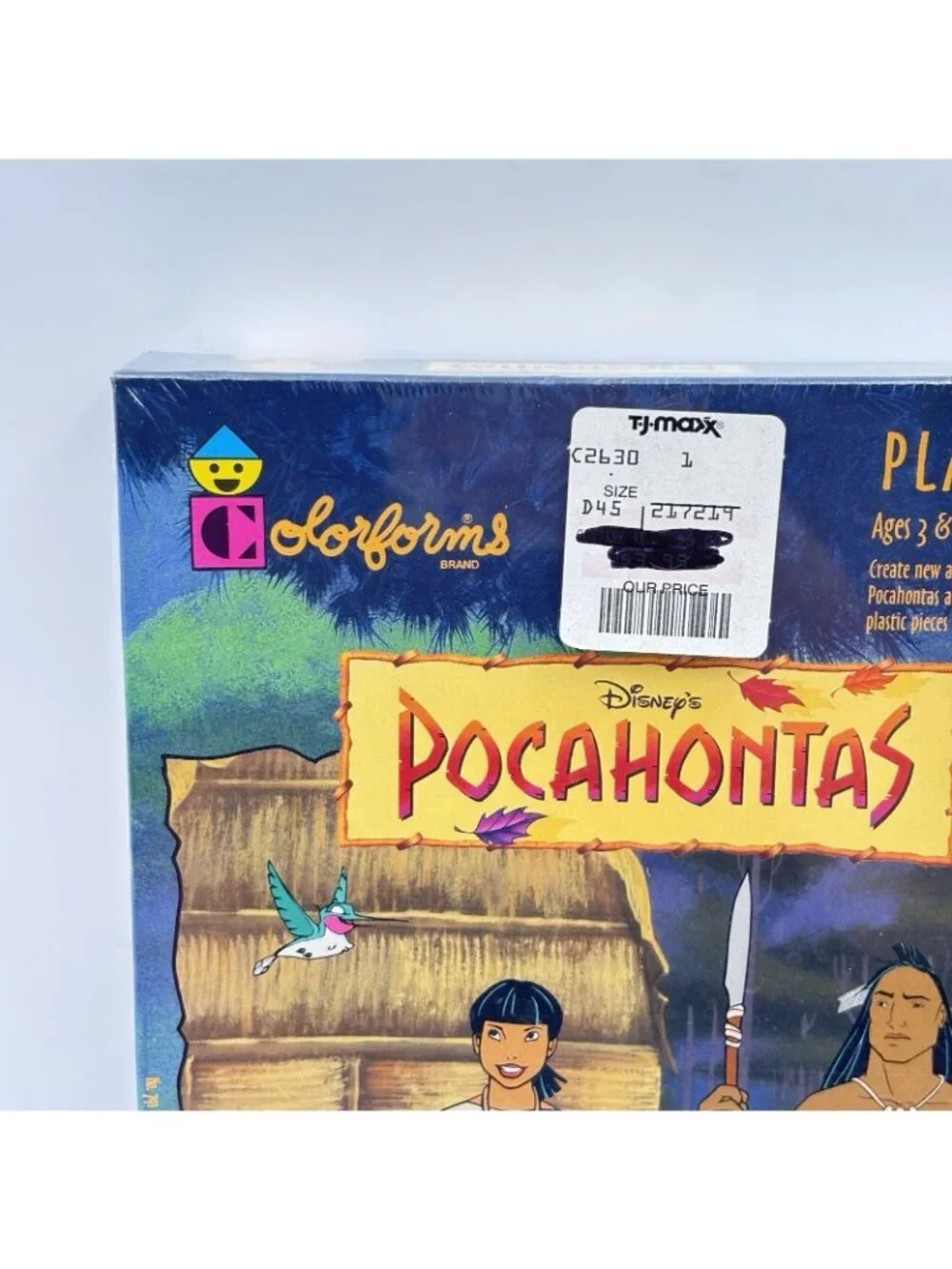 Vintage Disney Pocahontas Colorforms Play Set #791 Sealed 1995 Animated Theme